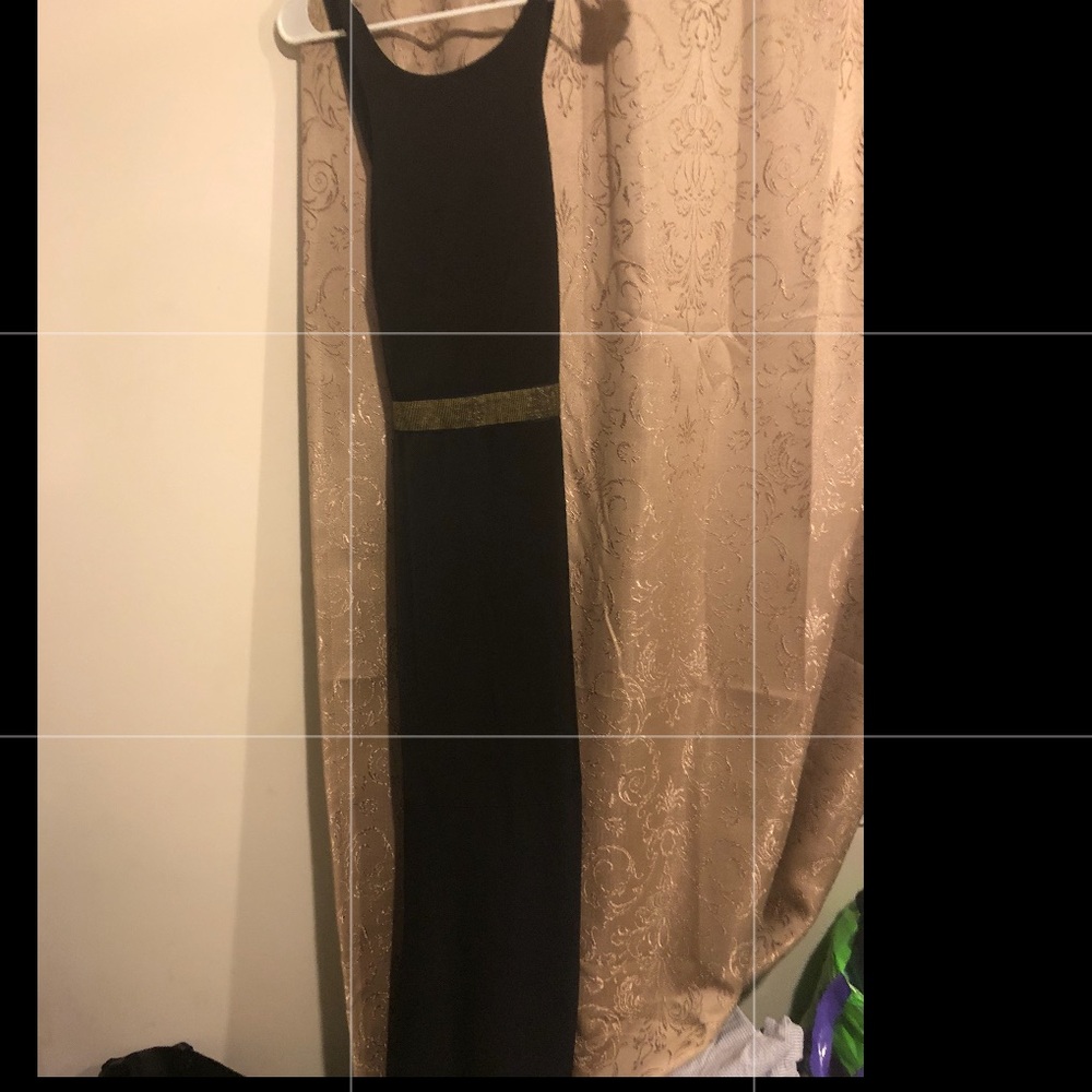 Beautiful gold and black maxi express  dress